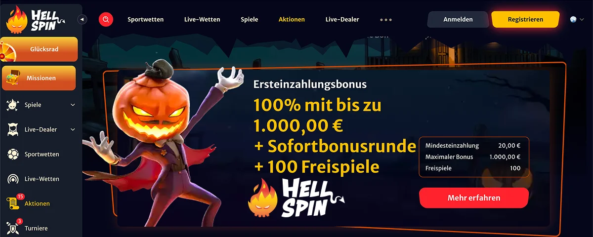 HellSpin Lade die App Herunter